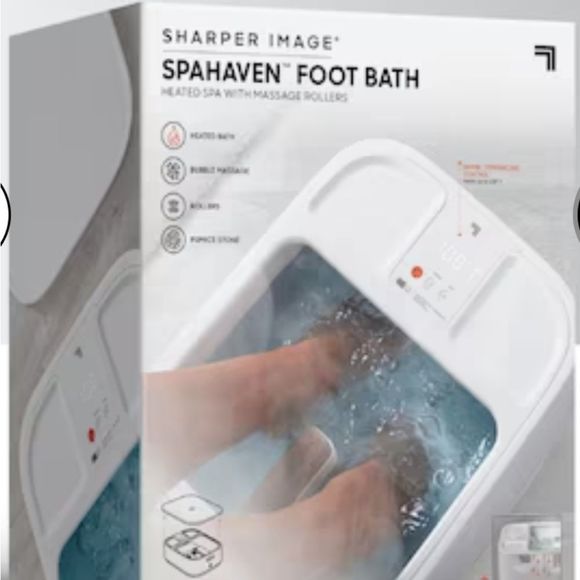 Sharper Image SpaHaven Heated w/Massage Rollers Foot Bath - Picture 6 of 16